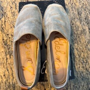 Sam Edelman Seafoam Suede Espadrille Flats